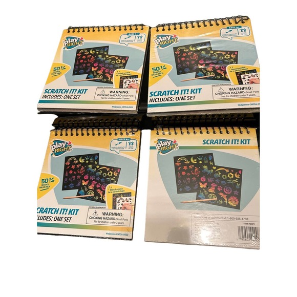 Play Right bundle of 4 Scratch It Kit art crafts - Picture 4 of 4